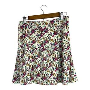 Garnet Hill Floral Skirt